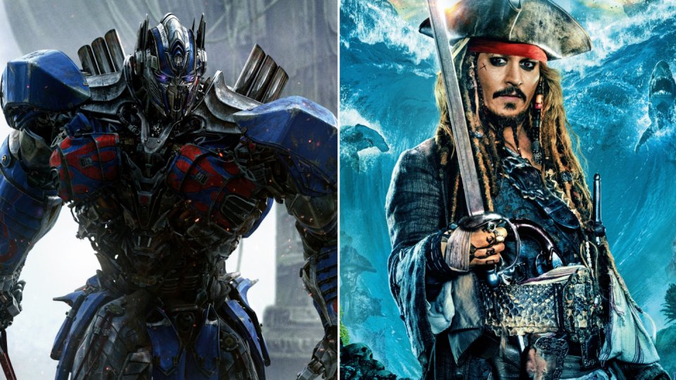 Transformers: Poslední rytíř a Piráti z Karibiku: Salazarova pomsta